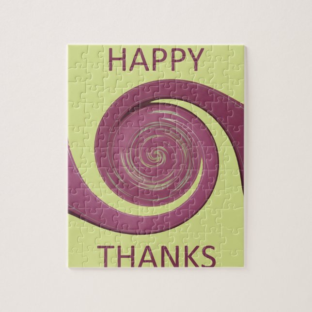 Happy thanksgiving Golden Gult-virvelformning.png Pussel (Vertikal)
