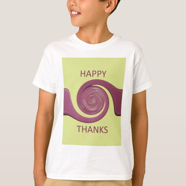 Happy thanksgiving Golden Gult-virvelformning.png T Shirt (Framsida)