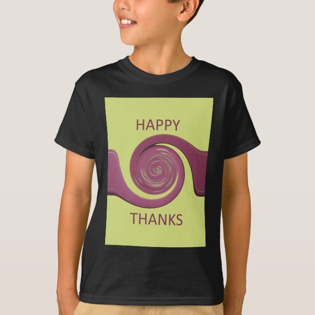 Happy thanksgiving Golden Gult-virvelformning.png Tee (Framsida)