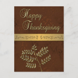 Happy thanksgiving Golden Lövs - vykort