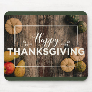Happy thanksgiving Gourds on Rustic Wood Musmatta