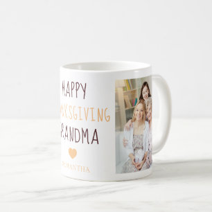 Happy thanksgiving Grandma 2 Photos Coffee Mugg