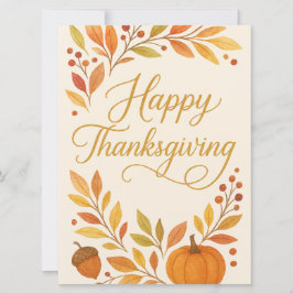 Happy Thanksgiving Greeting Card Julkort
