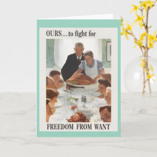 Happy Thanksgiving Greeting Card Kort