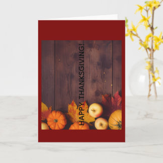 Happy Thanksgiving Greeting Card Kort