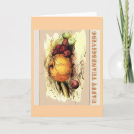 Happy Thanksgiving Greeting Card Kort
