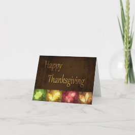 Happy thanksgiving Grunge Lövs Helgkort