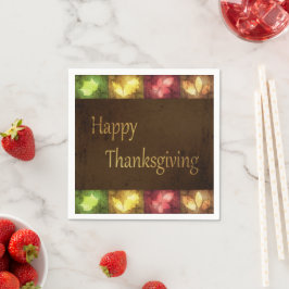 Happy thanksgiving Grunge Lövs Pappersservett