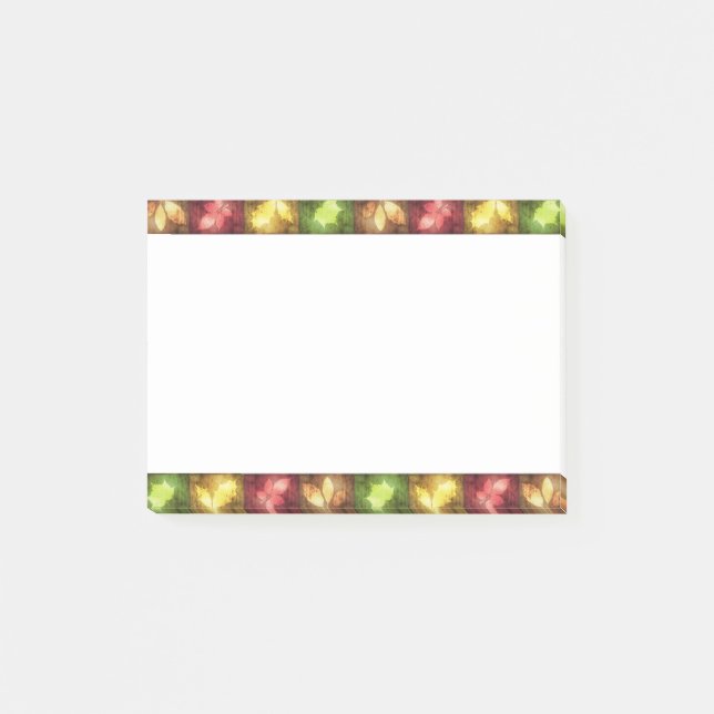 Happy thanksgiving Grunge Lövs - Postit® Notes Post-it Block (Framsida)