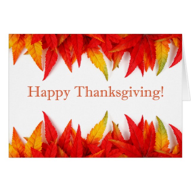 Happy thanksgiving! hälsningskort (Framsidan Horizontal)