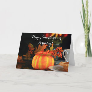Happy thanksgiving-hälsningskort helgkort
