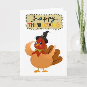 Happy thanksgiving-hälsningskort helgkort