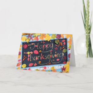 Happy thanksgiving-hälsningskort helgkort