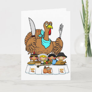 Happy thanksgiving-hälsningskort helgkort