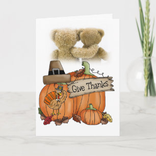 Happy thanksgiving-hälsningskort helgkort