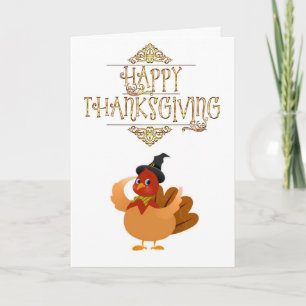 Happy thanksgiving-hälsningskort helgkort