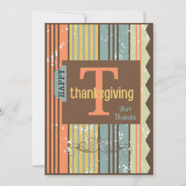 Happy thanksgiving-hälsningskort - julkort