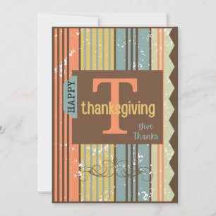 Happy thanksgiving-hälsningskort - julkort