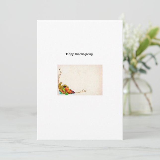 Happy thanksgiving-hälsningskort tack kort (Stående Fram)
