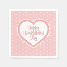 Happy thanksgiving Heart Ram | Napkin
