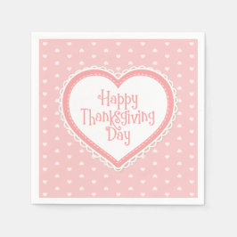 Happy thanksgiving Heart Ram | Napkin Pappersservett