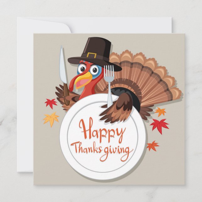 happy thanksgiving Helgdag Card Julkort (Framsida)