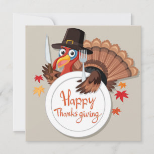 happy thanksgiving Helgdag Card Julkort
