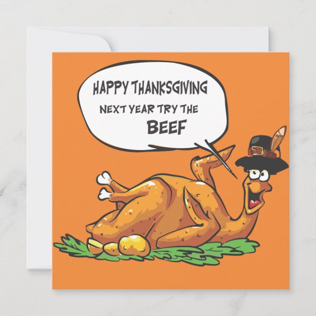 Happy thanksgiving Helgdag Card Julkort (Framsida)