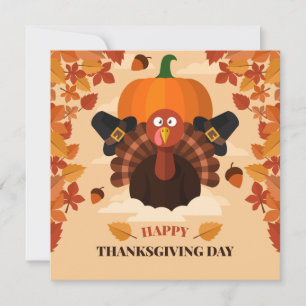 Happy thanksgiving Helgdag Card Julkort