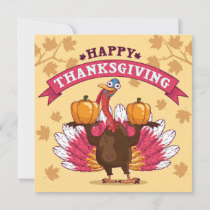 Happy thanksgiving Helgdag Card Julkort