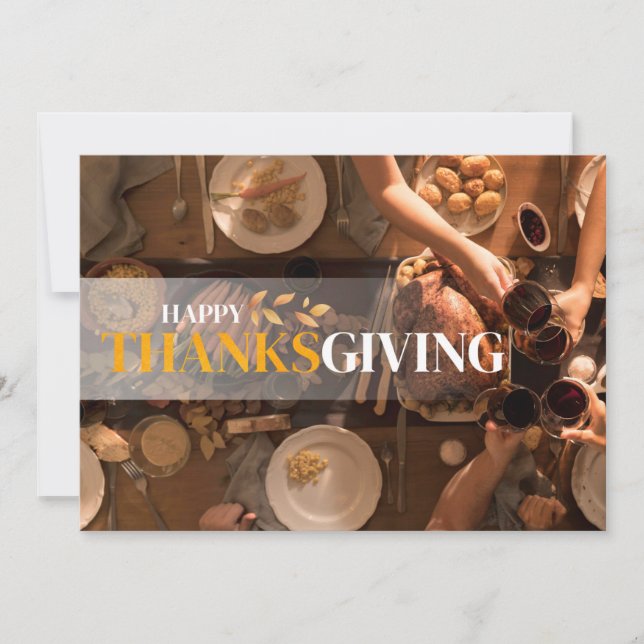 Happy thanksgiving Helgdag Card Julkort (Framsida)