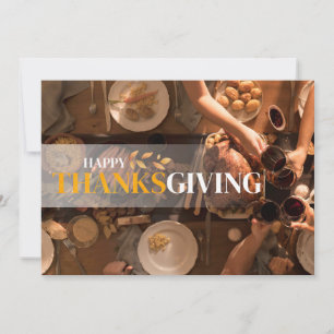 Happy thanksgiving Helgdag Card Julkort