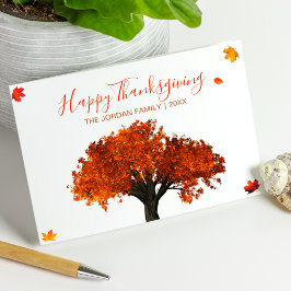 Happy thanksgiving Helgdag Card Kort