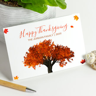 Happy thanksgiving Helgdag Card Kort