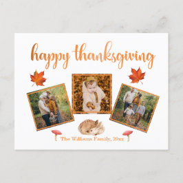 happy thanksgiving helgdagar 3 chic för fotosamlin vykort