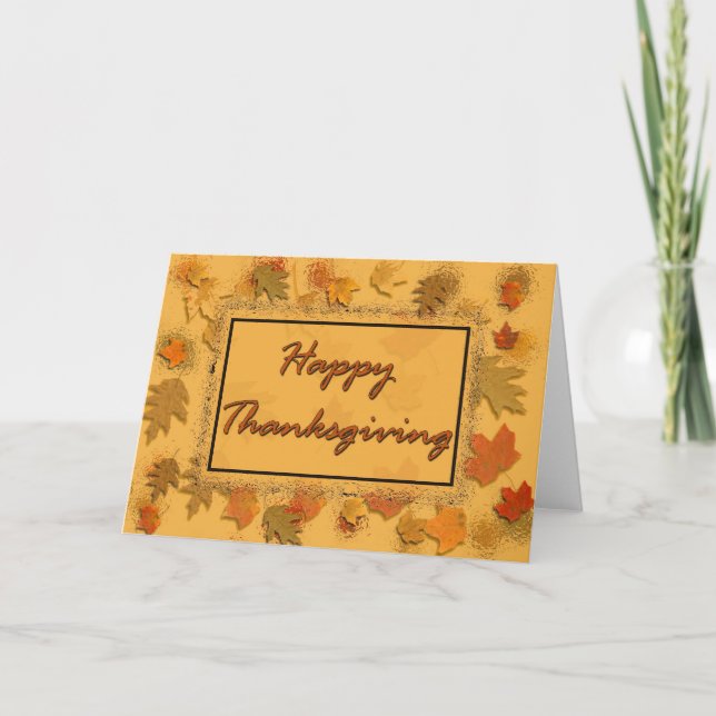 Happy thanksgiving helgkort (Framsida)