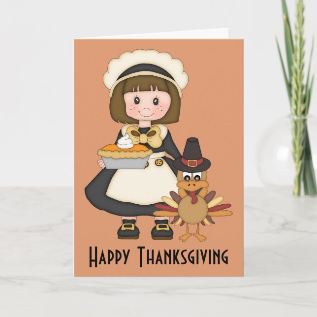 Happy thanksgiving helgkort (Framsida)