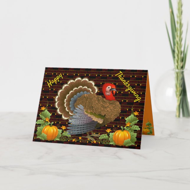 Happy thanksgiving helgkort (Framsida)