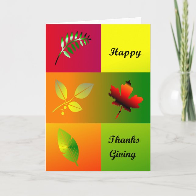 Happy thanksgiving helgkort (Framsida)