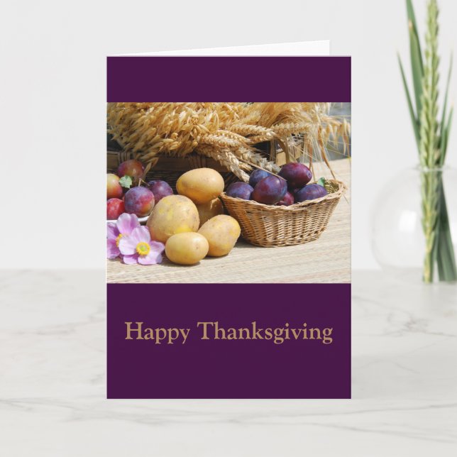 Happy thanksgiving helgkort (Framsida)