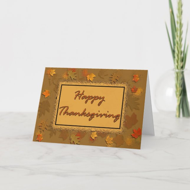Happy thanksgiving helgkort (Framsida)
