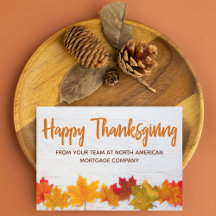 Happy thanksgiving Höst löv Anpassningsbar Busines