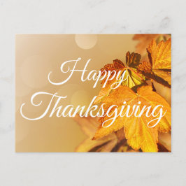 Happy thanksgiving Höst löv Helg Vykort