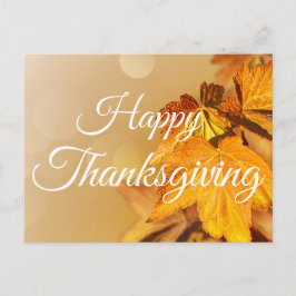 Happy thanksgiving Höst löv Helg Vykort