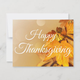 Happy thanksgiving Höst löv Julkort