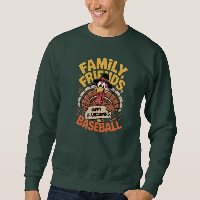 Happy thanksgiving Höst löv Lång Ärmad Tröja (Framsida)