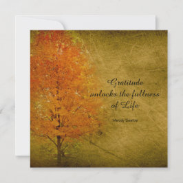 Happy thanksgiving Höst löv stidens platta Julkort