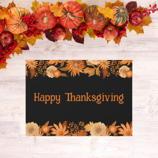 Happy thanksgiving hösten Fall Hälsning Julkort
