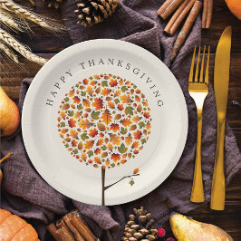 Happy thanksgiving, höstfälla, rundgång, Träd