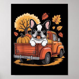 Happy thanksgiving Hundälskare Fransk Bulldog Pump Poster